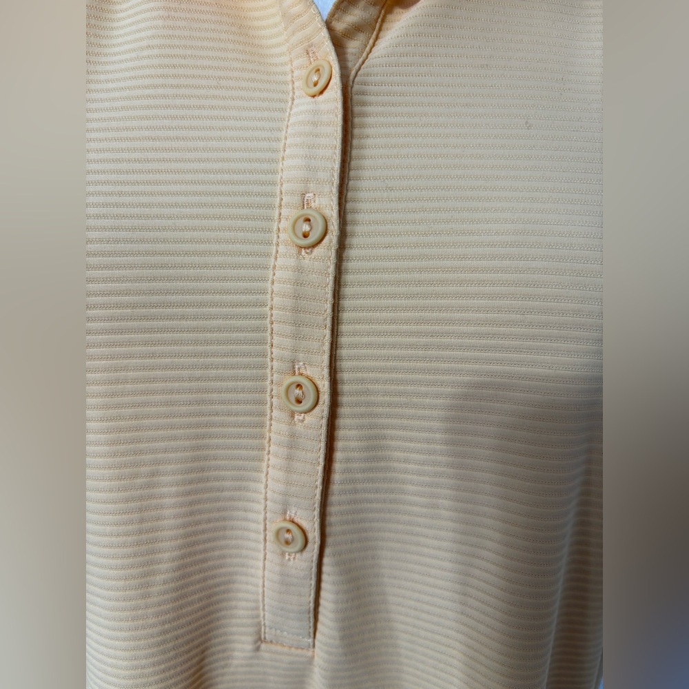 NWOT CALIA Women's Puff Sleeve Golf Polo Yellow SZ XL Athleisure Pickleball - Picture 3 of 10